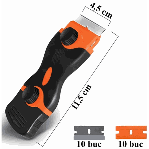 Dao Vệ Sinh Kính 2 Đầu Lưỡi Thép / Nhựa