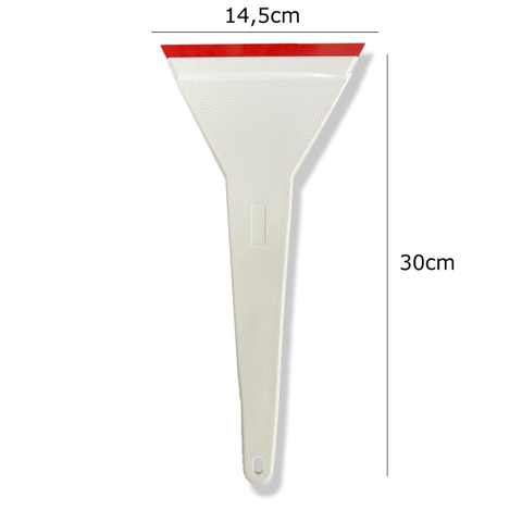 Gạt Nhựa Trắng Lưỡi Cao Su Đỏ Bản To