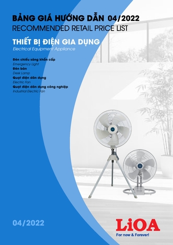 Bảng giá thiết bị điện Lioa 2021 (Tháng 5-2021)