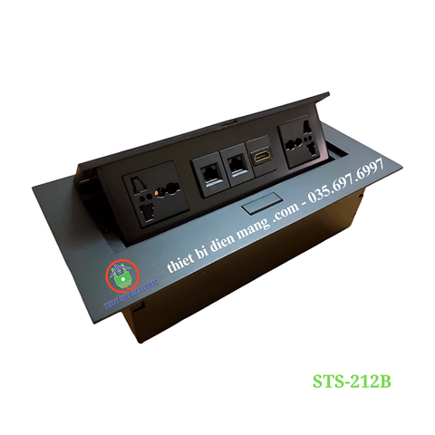 Hộp ổ cắm điện âm bàn Sinoamigo STS-212B
