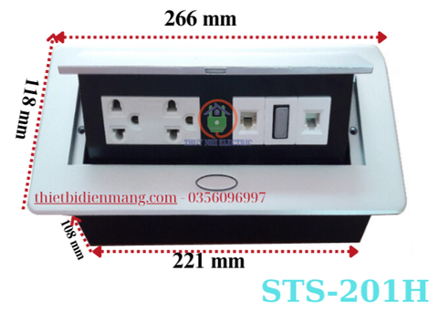 Ổ cắm âm bàn Sinomigo STS-201H