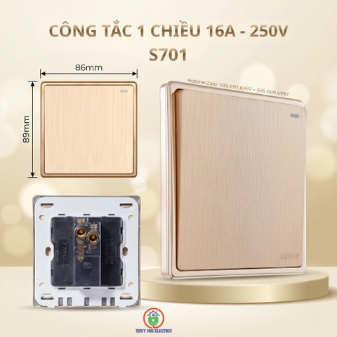 Công Tắc 1 Chiều S701 16A - 250V MPE