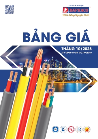 Bảng giá dây điện Daphaco 2026