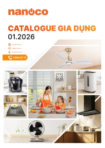Catalogue gia dụng và bảng giá quạt Panasonic 2026