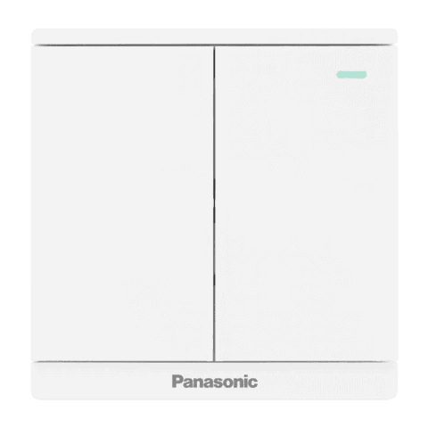 Bộ 2 công tắc 2 chiều màu trắng Panasonic Moderva WMF514-1VN