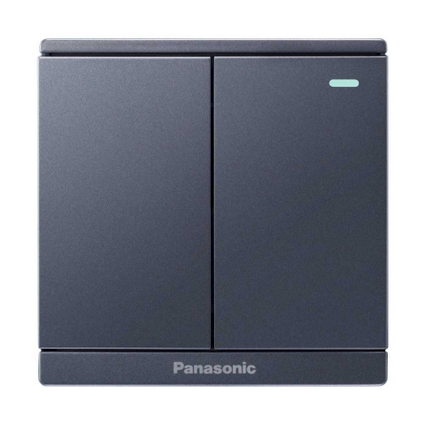 Bộ 2 công tắc 2 chiều màu xám ánh kim Panasonic Moderva WMF514MYH-1VN