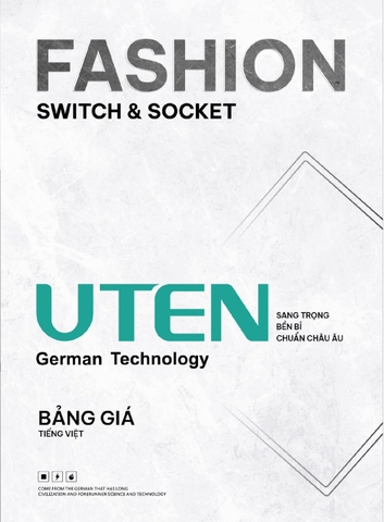 Bảng giá công tắc ổ cắm-Thiết bị điện Uten 2026
