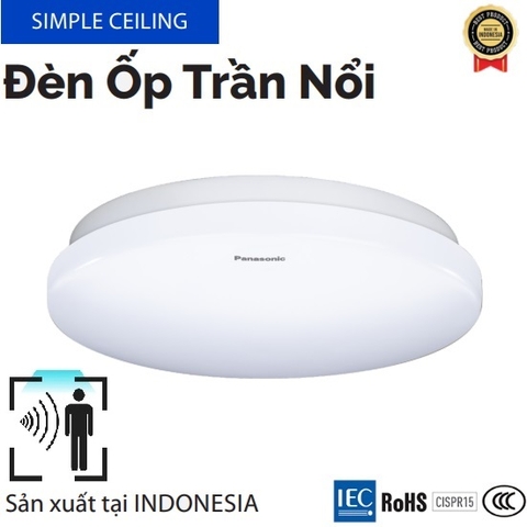 Đèn ốp trần cảm biến Panasonic 18W HHGXQ242688 HHGXQ242788