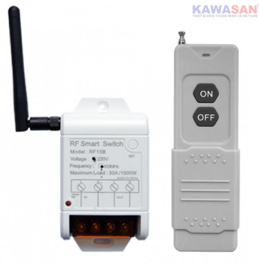 Công tắc điều khiển từ xa công suất cao kawasan RF15B1-RM2D (100-200m)