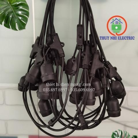 Dây đui đèn trang trí ngoài trời chống thấm nước IP44