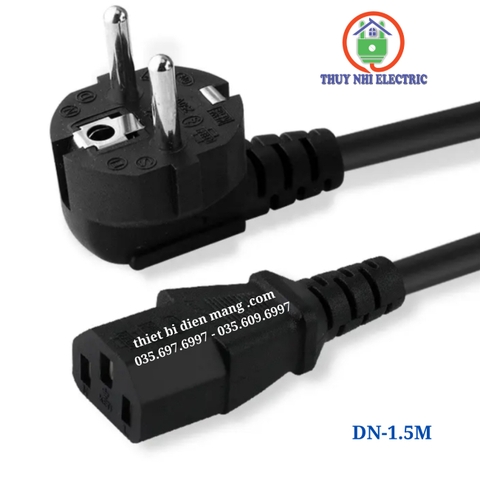 Dây Nguồn Máy Tính 2 Chân 1.5m Tiết Diện 3x1mm²