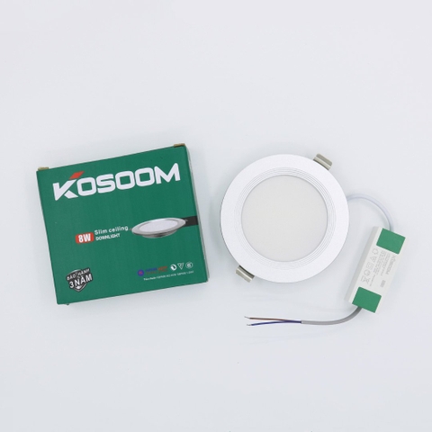 Đèn âm trần đổi màu siêu mỏng 8W Kosoom DL-KS-SMV-8-DM