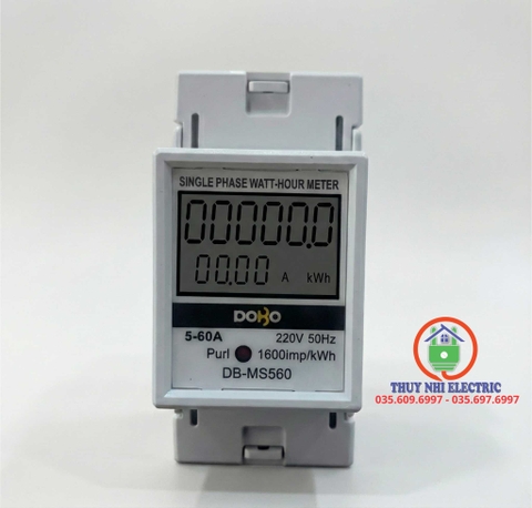 Công tơ điện tử 4 thông số 60A/AC230V DOBO DB-MS560