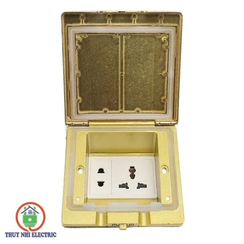 Ổ Cắm Âm Sàn HM-AS5505-ĐV (Màu Vàng) – Chống Nước IP55 Cao Cấp