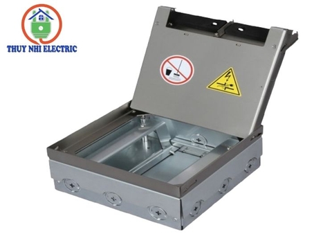 Hộp ổ điện âm sàn Novalink SOP-200S (Mặt Inox 304, Đế Thép Sơn Tĩnh Điện, 12 Modules Cao Cấp)