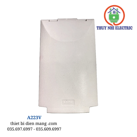 Mặt che mưa MPE hình chữ nhật A223V - Thiết bị điện Thúy Nhi