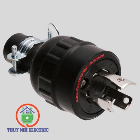 Phích cắm cao su locking 2P-20A-250V MH7038