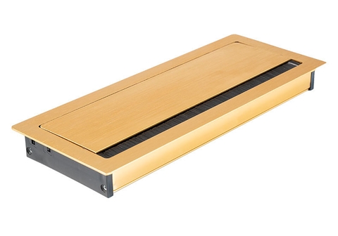 Nắp hộp điện nhôm xước vàng (TNE031-300X120-V)