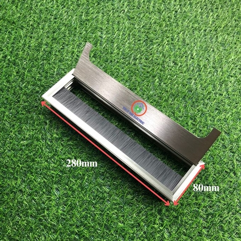 Nắp Hộp Điện Âm Bàn Nhôm Xước Màu Bạc 280 x 80 mm