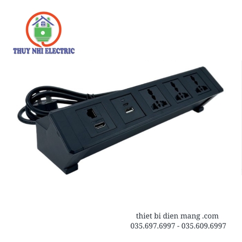 Ổ cắm âm bàn 5 thiết bị đa năng - TNE2-AB-02-5