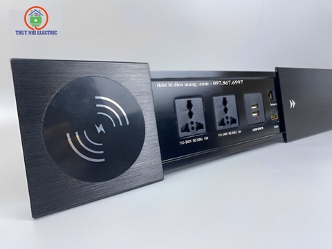 Ổ Cắm Âm Bàn Nắp Trượt Tenko TK-BT01