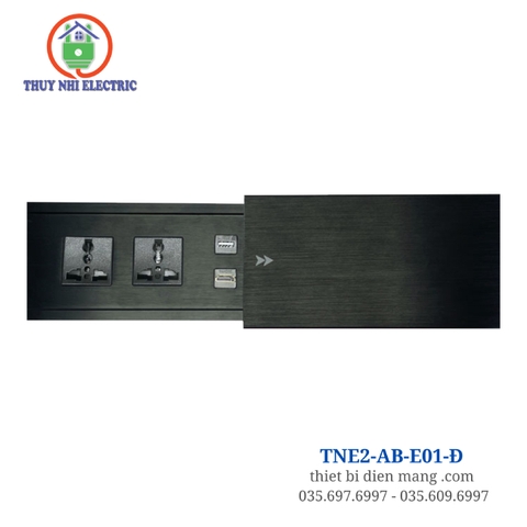 Ổ Cắm Điện Âm Bàn Trượt TNE2-AB-E01-Đ