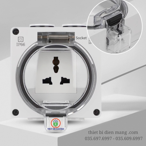 Ổ Cắm Điện Âm Tường Chống Nước IP66 Sinoamigo