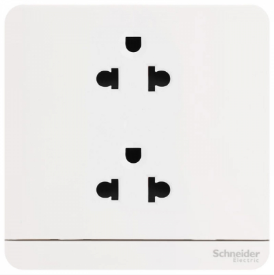Ổ cắm đôi 3 chấu avatar On E83426UES2_WE_G19 Shneider