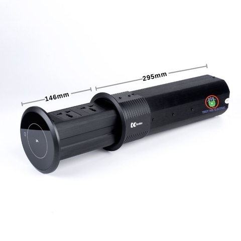 Ổ Điện Âm Bàn Đảo Bếp Tenko TK-HX9 Màu Đen