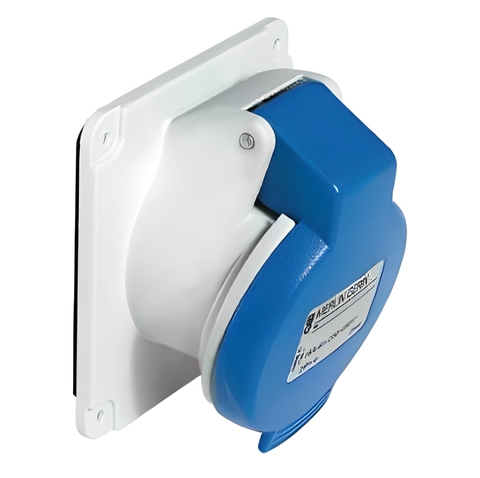 PKF32F423-ổ cắm công nghiệp âm dạng nghiêng Schneider 2P+E 32A IP44