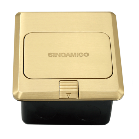 Hộp ổ cắm âm sàn Sinoamigo SPU-1B (Màu vàng)