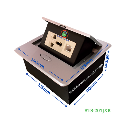 Ổ cắm âm bàn cao cấp Sinoamigo STS-201JXB