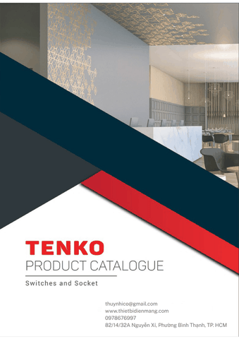 Trang 1 Bang Gia Và Catalogue Thiet Bi Dien Tenko