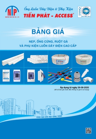 Bảng giá ống luồn phụ kiện nhựa Tiến Phát