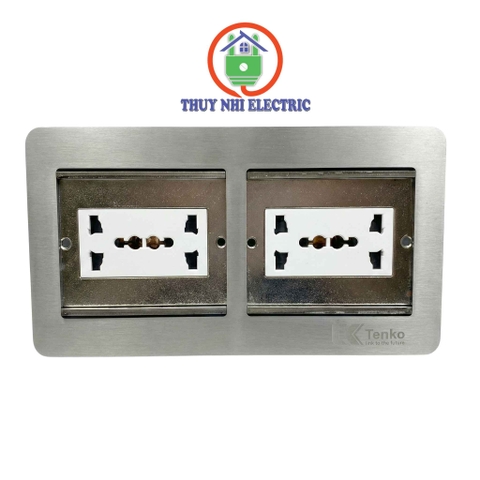 Hộp ổ cắm điện âm sàn Tenko TK-DS-211S04 thông dụng