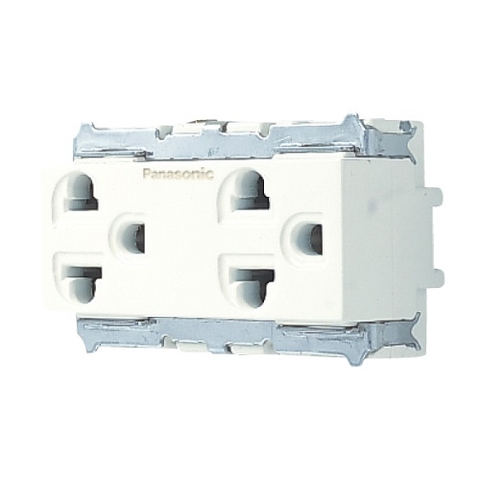 Ổ cắm đôi 3 chấu Panasonic Full Color WNG159237W