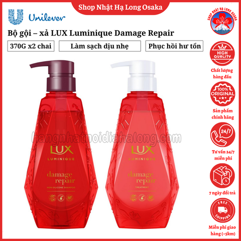 BỘ GỘI - XẢ LUX LUMINIQUE DAMAGE REPAIR PHỤC HỒI HƯ TỔN CHUYÊN SÂU - 4902111777726
