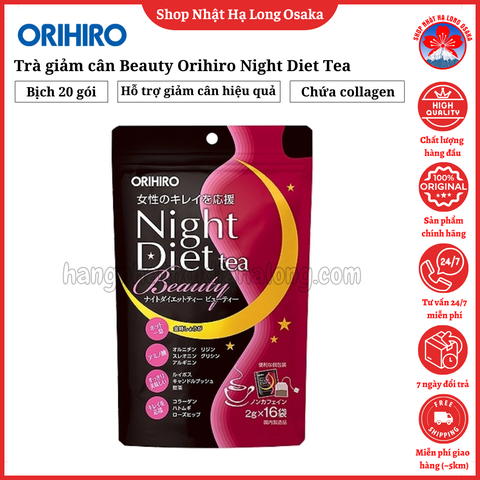TRÀ GIẢM CÂN BEAUTY ORIHIRO NIGHT DIET TEA (16 GÓI x 2G) - 4571157259031