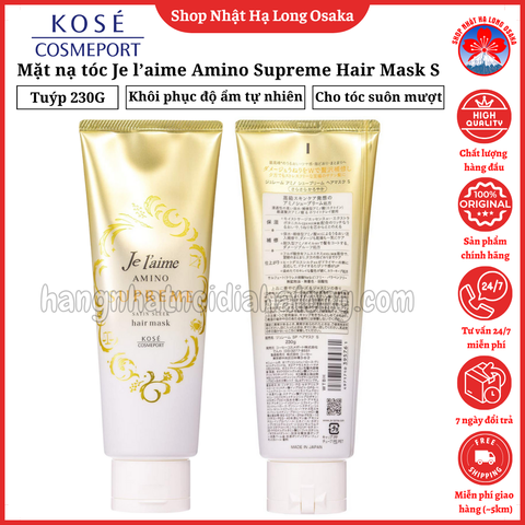 MẶT NẠ Ủ TÓC SUÔN MƯỢT JE L'AIME AMINO SUPREME SATIN SLEEK HAIR MASK 230G - 4971710395761