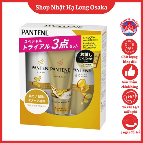 BỘ GỘI XẢ Ủ TÓC PANTENE VÀNG DÀNH CHO TÓC HƯ TỔN - 4902430762069