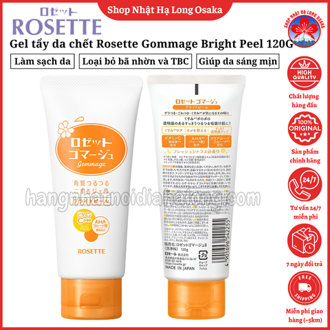 GEL TẨY DA CHẾT ROSETTE GOMMAGE BRIGHT PEEL LÀM SÁNG DA 120G - 4901696542255
