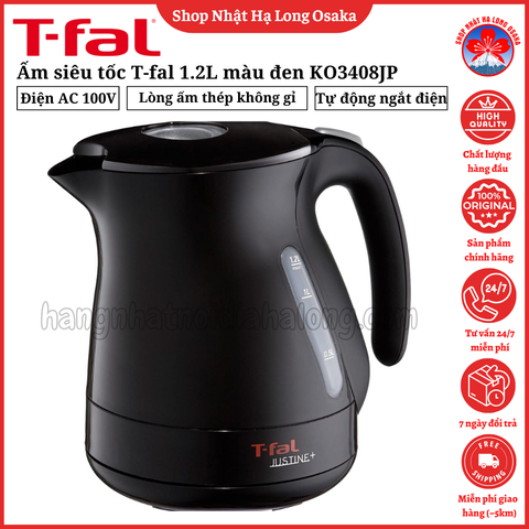 ẤM SIÊU TỐC T-FAL KO3408JP 1.2L MÀU ĐEN - 3045387241391