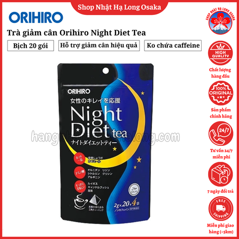 TRÀ GIẢM CÂN ORIHIRO NIGHT DIET TEA (20 GÓI x 2G) - 4571157250267