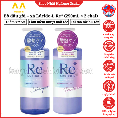 BỘ GỘI - XẢ CHĂM SÓC PHỤC HỒI LÚCIDO-L Re- 4902806126624