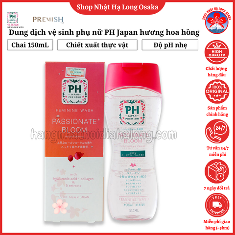 DUNG DỊCH VỆ SINH PHỤ NỮ PH JAPAN PREMIUM HƯƠNG HOA HỒNG 150ML - 4582372213319