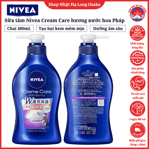 SỮA TẮM NIVEA CREAM CARE HƯƠNG NƯỚC HOA PHÁP 480ML - 4901301307262