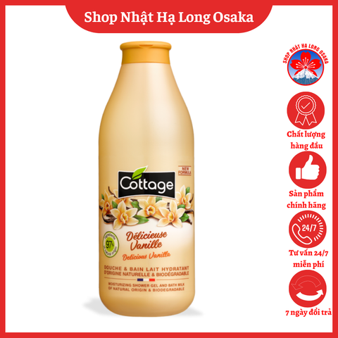 SỮA TẮM DƯỠNG ẨM COTTAGE HƯƠNG VANI 750ML - 3141380059114