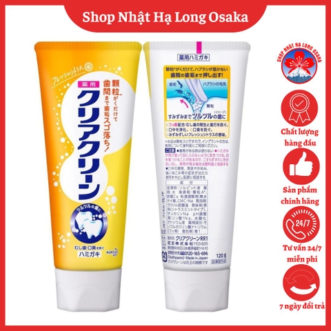 KEM ĐÁNH RĂNG KAO CLEAR CLEAN HƯƠNG TRÁI CÂY CAM QUÝT 120G - 4901301386199