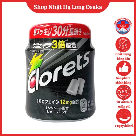 KẸO CAO SU CLORETS HƯƠNG BẠC HÀ SIÊU MÁT MẠNH MẼ 140G - 4547894154984