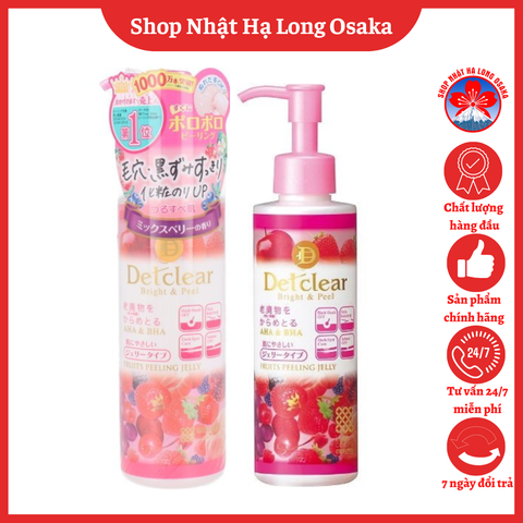 GEL TẨY TẾ BÀO CHẾT DETCLEAR MEISHOKU HƯƠNG DÂU 180ML - 4902468226052